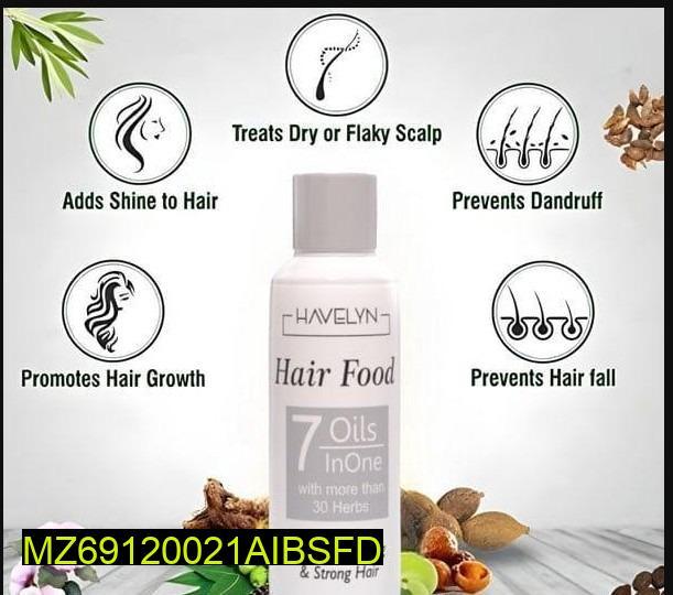 Hair Food Oil for Dry Pakistani Hair 7 Oils + Herbs