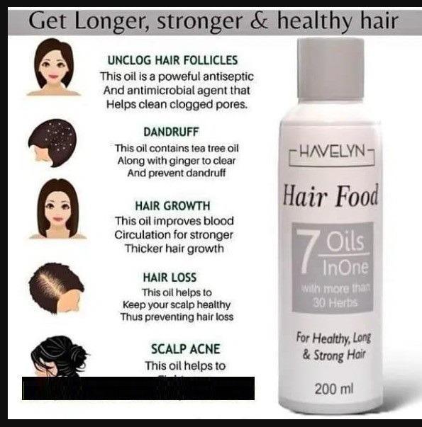 Hair Food Oil 200ml for Healthy Long Hair Pakistan