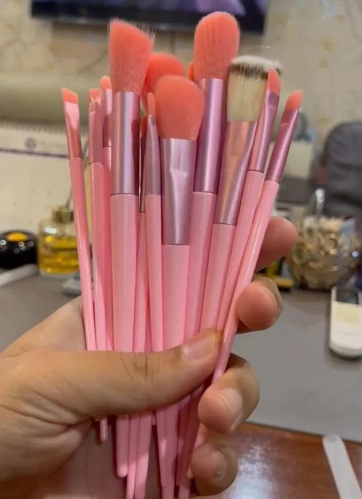13 PCS Kabuki Eye Shadow Brush Set Synthetic Fiber