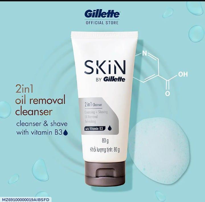 Gillette Skin 2-in-1 Oil Cleanser & Aftershave 80g