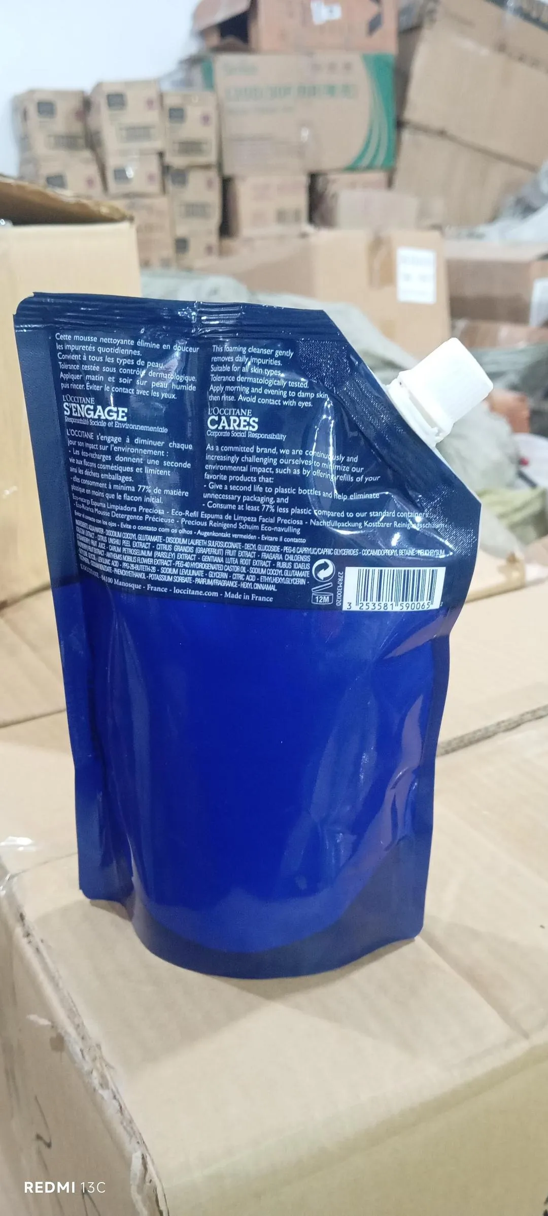 L'Occitane Precious Cleansing Foam Refill 300ml All Skin Types