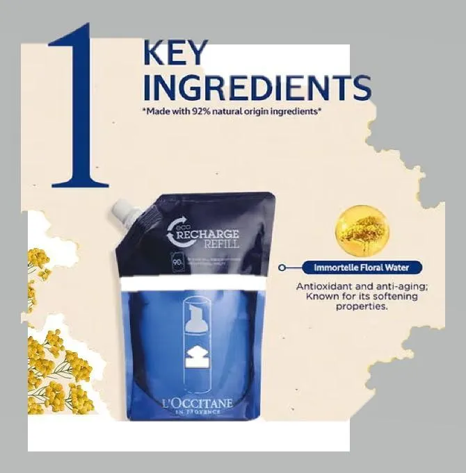 L'Occitane Precious Cleansing Foam Refill 300ml All Skin Types