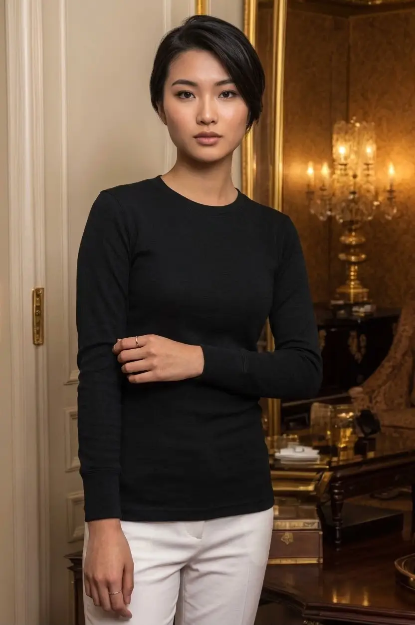 Cotton Plain Lightweight And Breathable Thermal Shirt