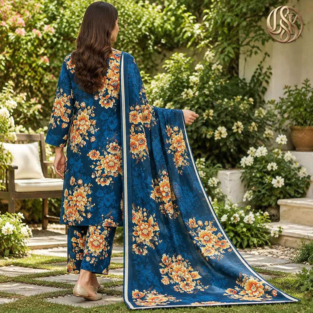 Olleza Women Khaddar - 3pcs - OSK04