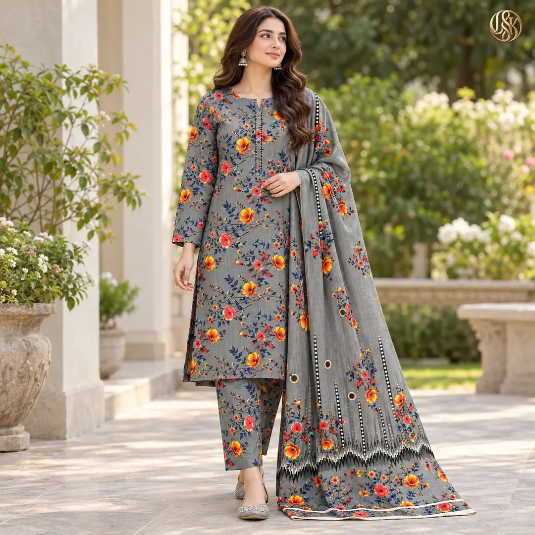 Olleza Women Khaddar - 3pcs - OSK11