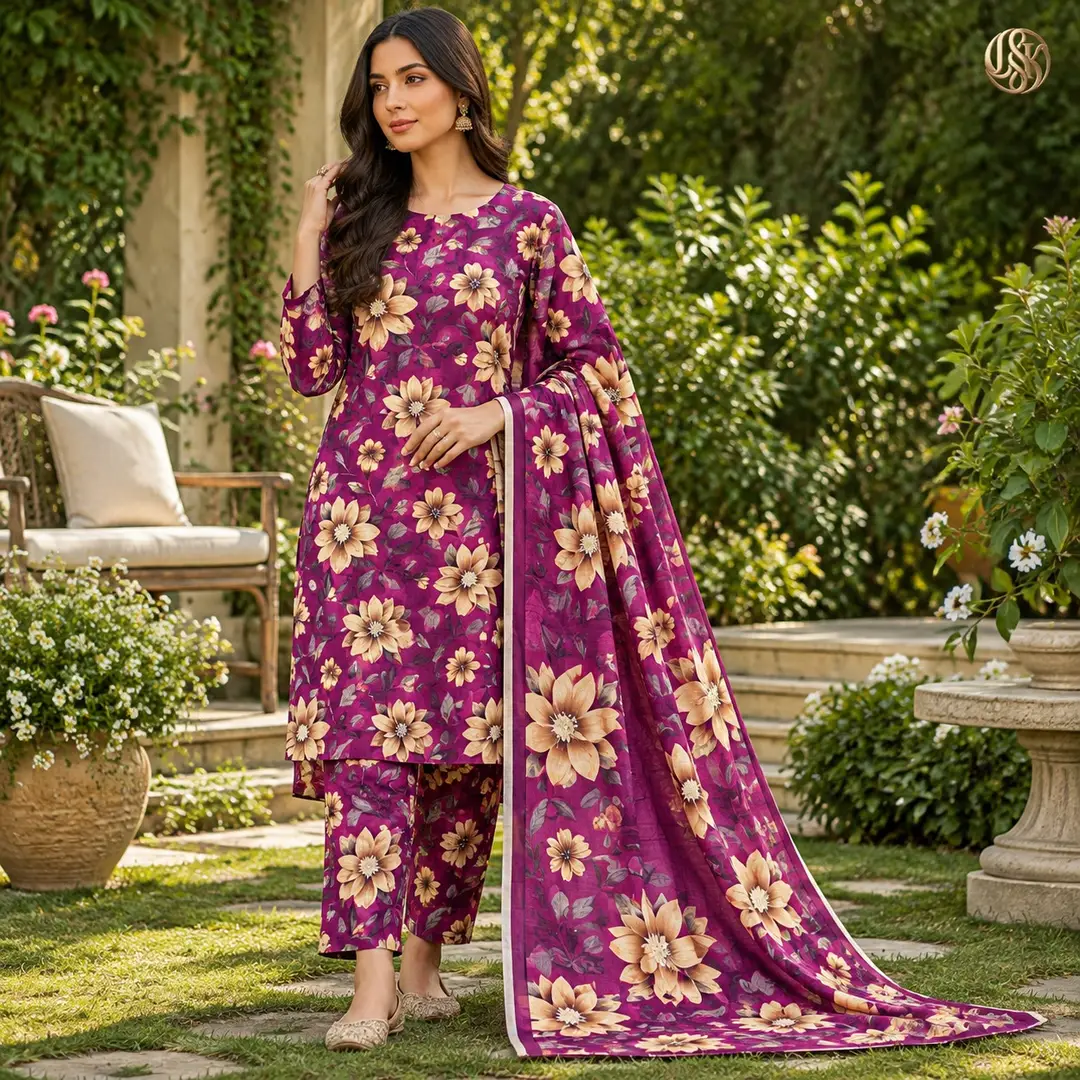 Olleza Women Khaddar - 3pcs - OSK10