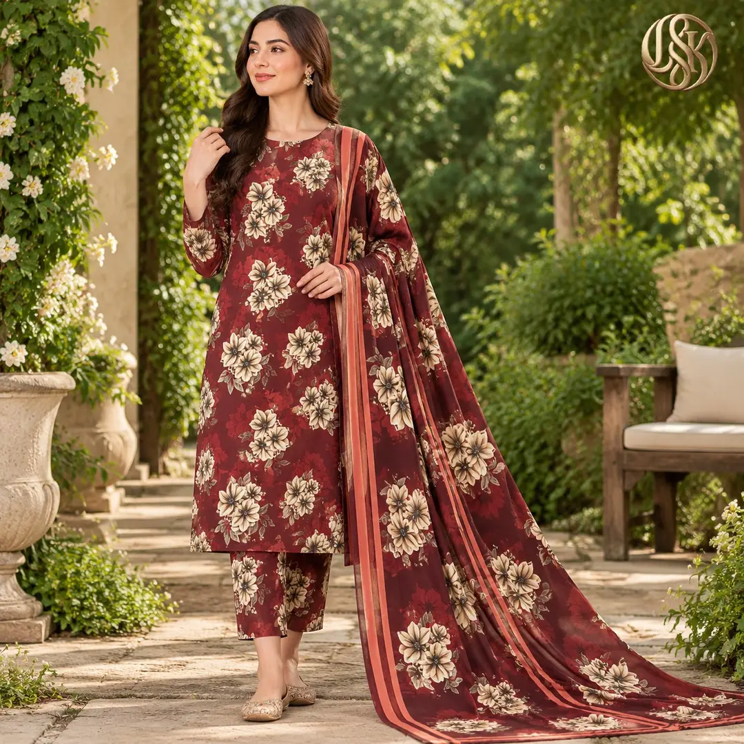 Olleza Women Khaddar - 3pcs - OSK09