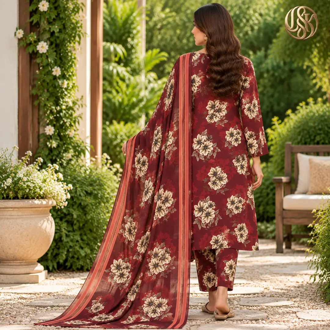 Olleza Women Khaddar - 3pcs - OSK09