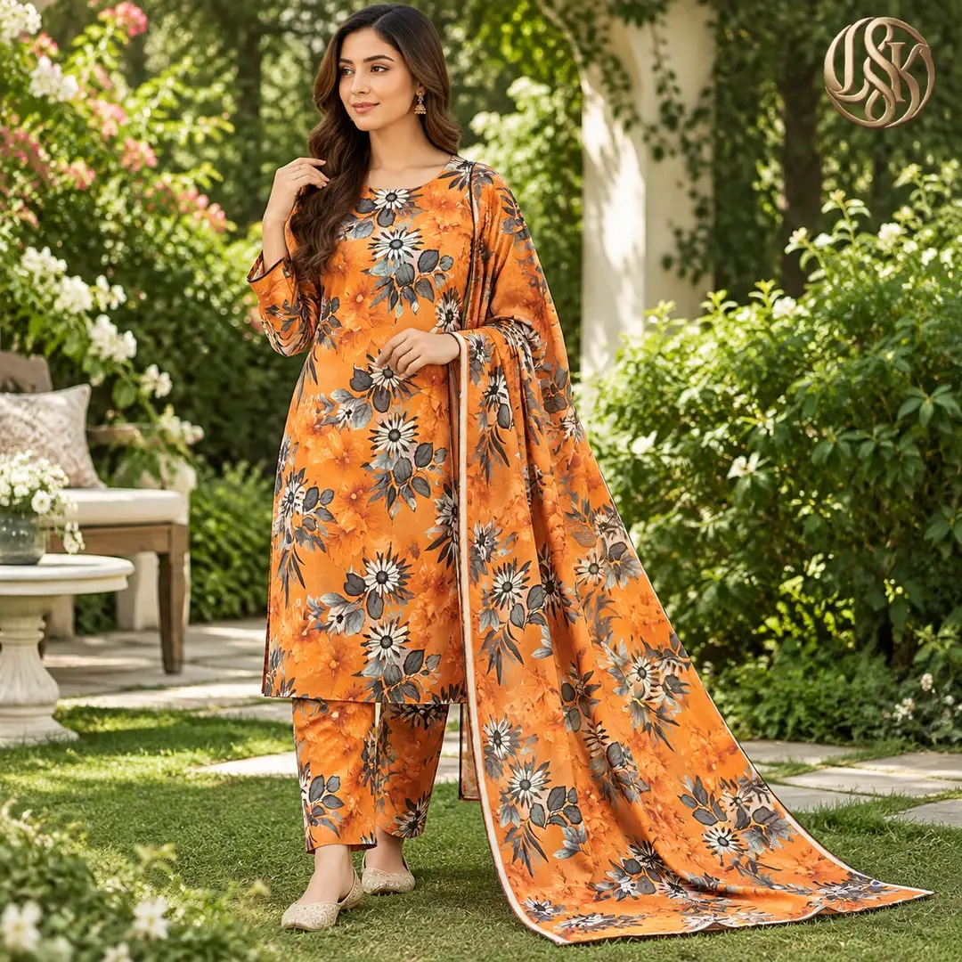 Olleza Women Khaddar - 3pcs - OSK02