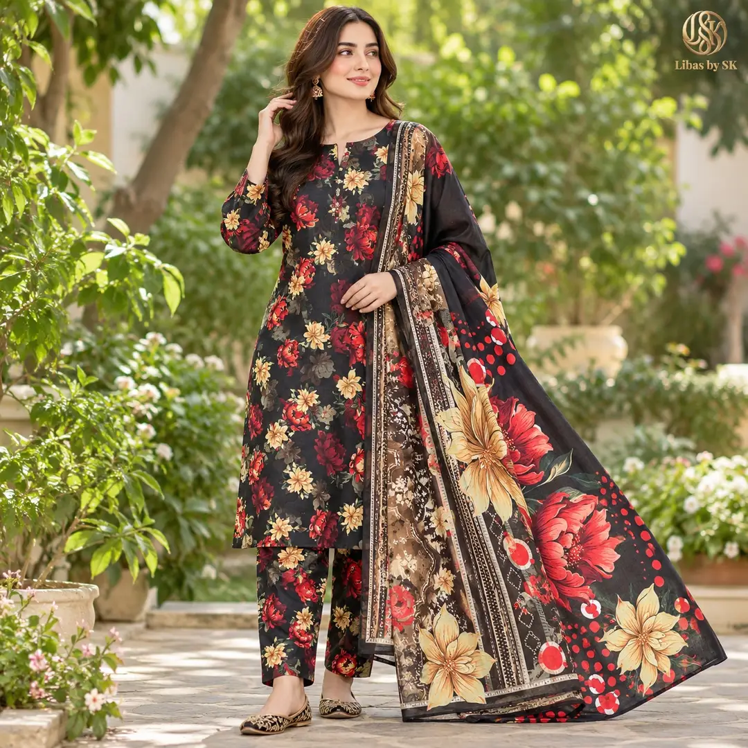 Olleza Women Khaddar - 3pcs - OSK12