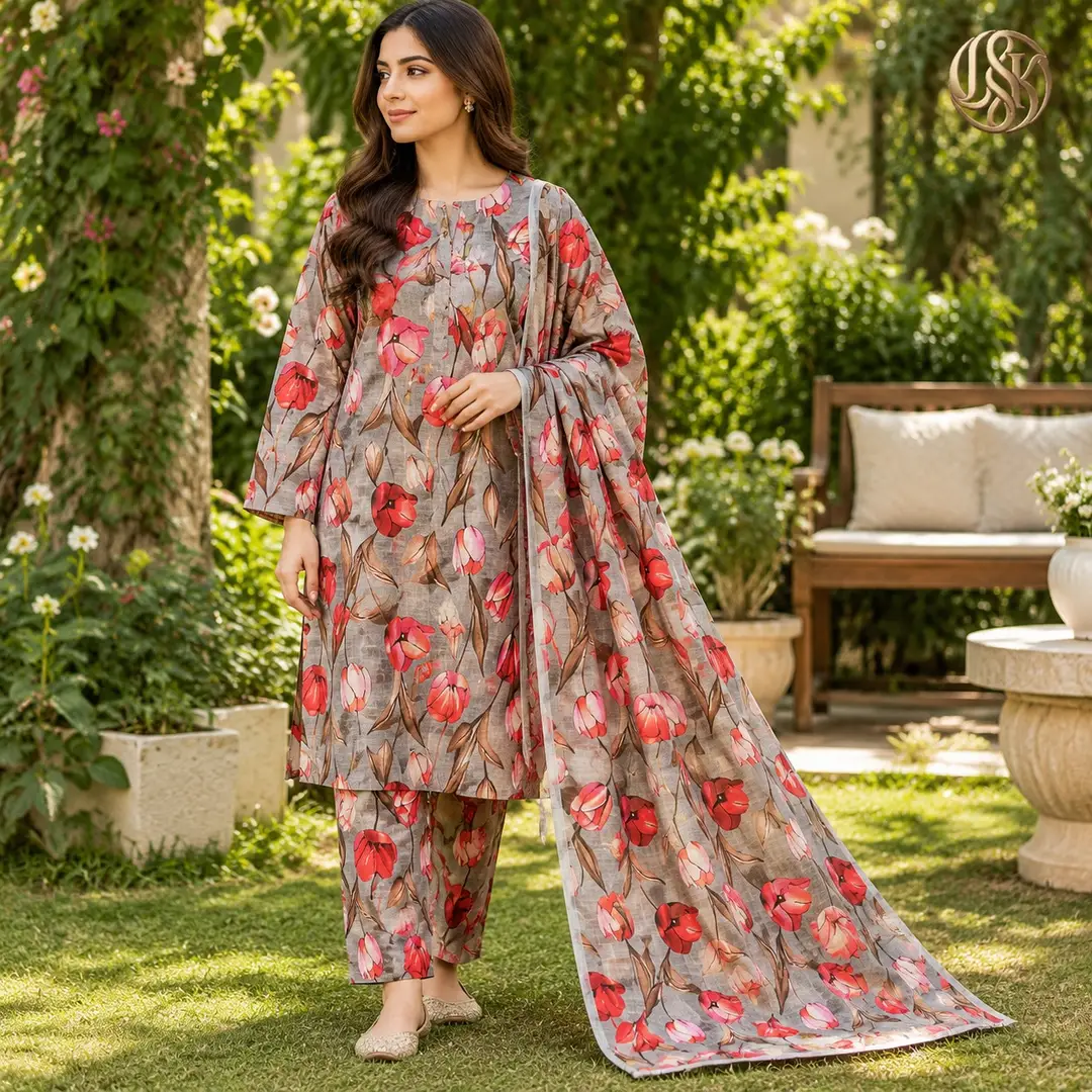 Olleza Women Khaddar - 3pcs - OSK14