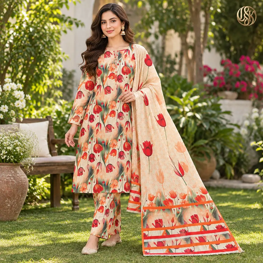 Olleza Women Khaddar - 3pcs - OSK03