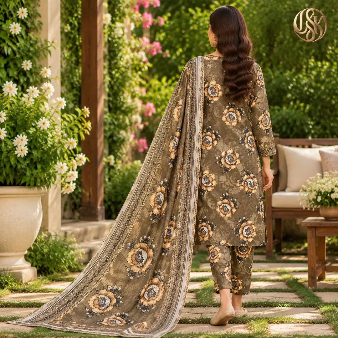 Olleza Women Khaddar - 3pcs - OSK07