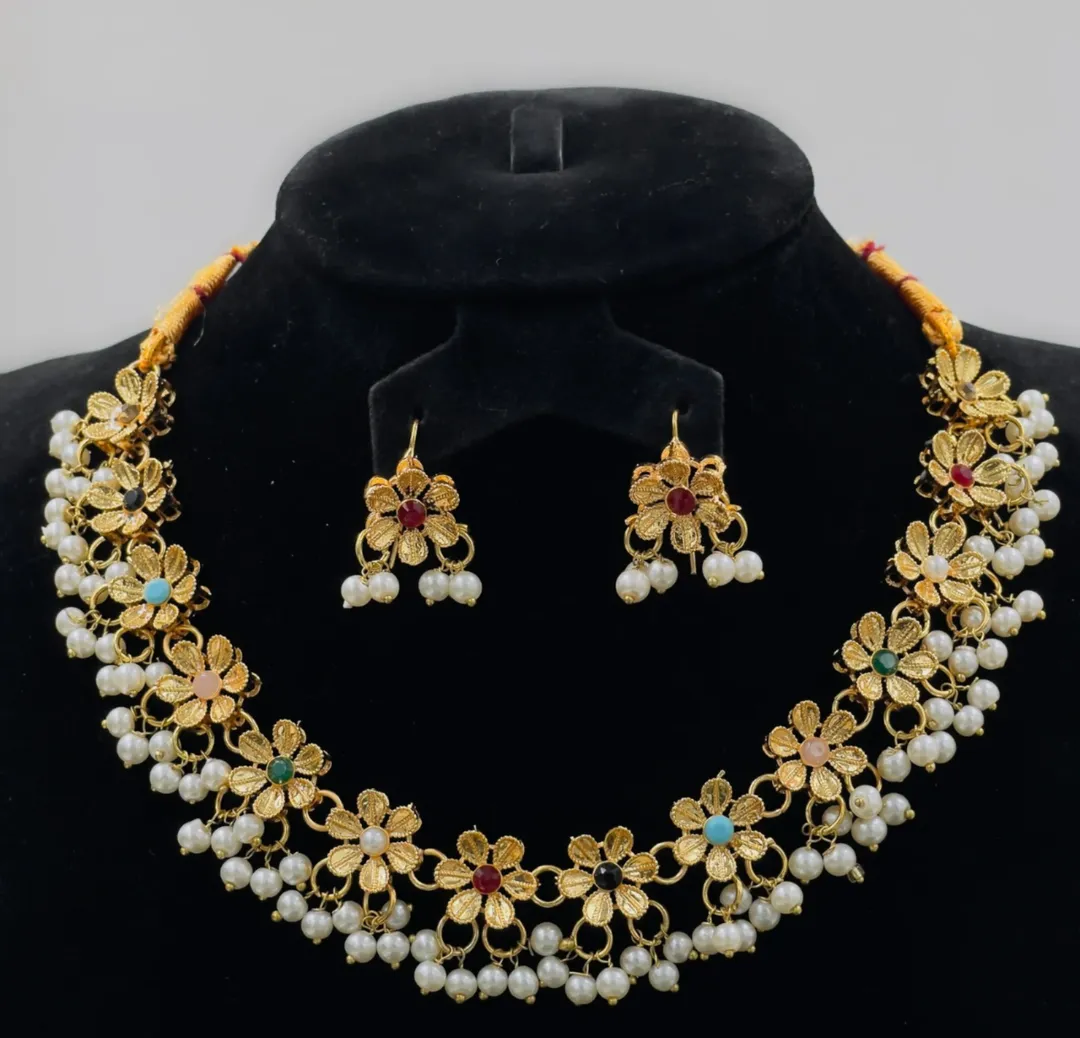 Gold Plated Artificial Set – Heavy Bridal Look | Complete Wedding Set