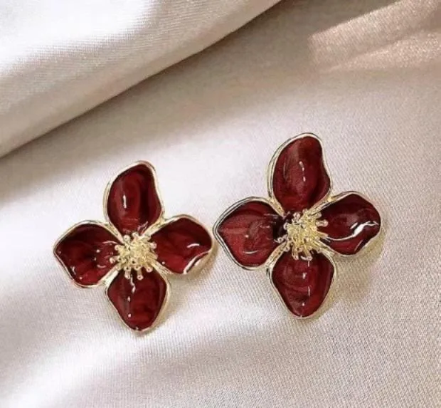Green Sunflower Earrings for Women Wedding Party Wear — Buy Online in Pakistan | Cash on Delivery