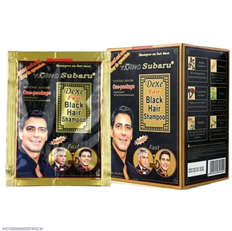 Fast Black Hair Shampoo for Men - 10 Sachets
