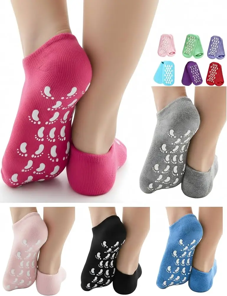 Silicone Exfoliation Spa Gel Socks, 1 Pair