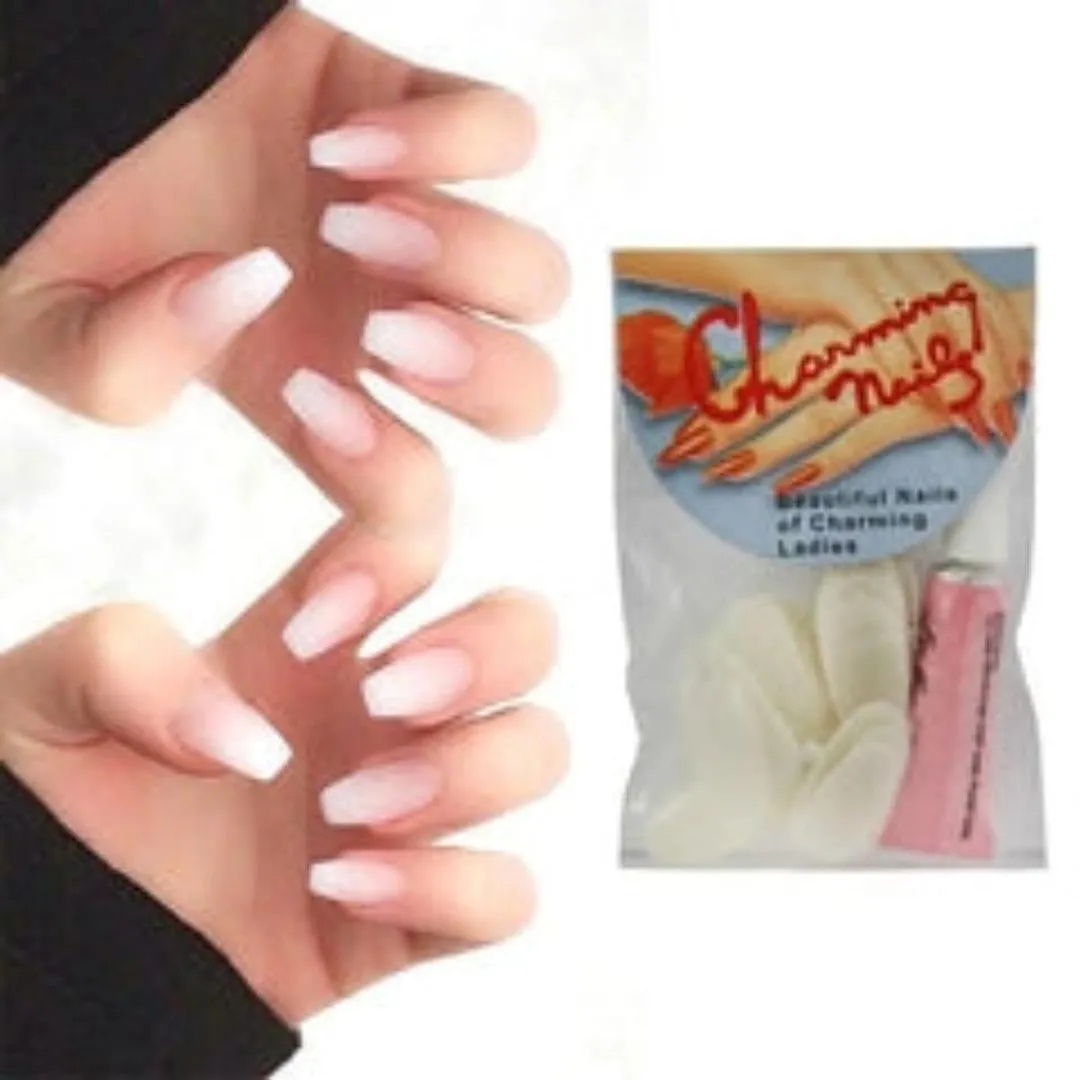 Charming Fake Nails 240+24 Glues for Girls Women