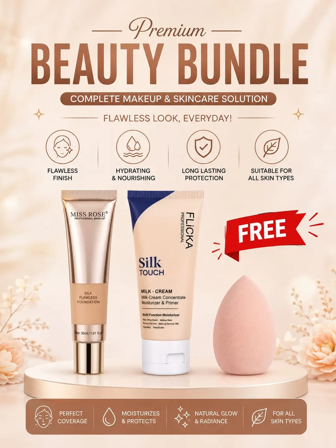 3 In 1 Makeup Deal, For Easy Makeup