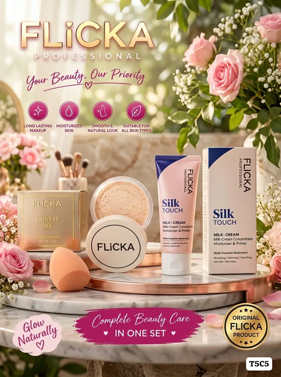 3 In 1 Flicka Glowy Makeup Deal, For Everyday Glowy Makeup