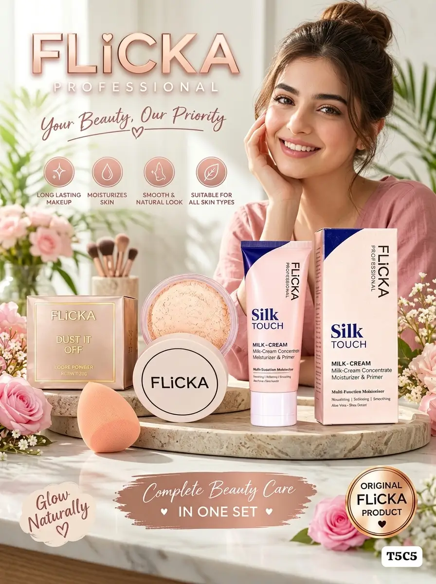 3 In 1 Flicka Glowy Makeup Deal, For Everyday Glowy Makeup
