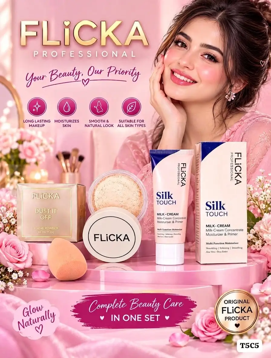 3 In 1 Flicka Glowy Makeup Deal, For Everyday Glowy Makeup