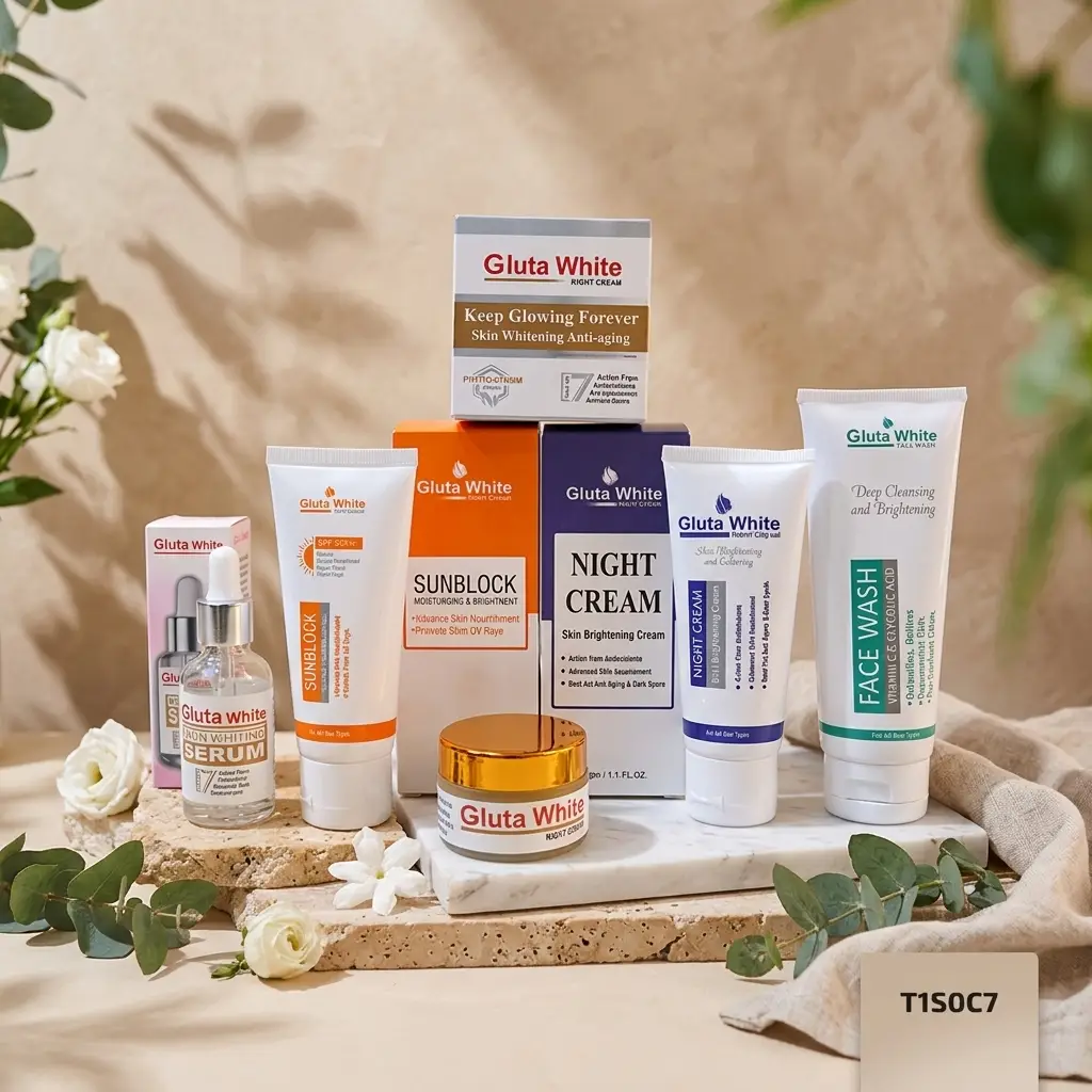 5 in 1 Gluta White Skin Care Bundle, For Complete Skin Care