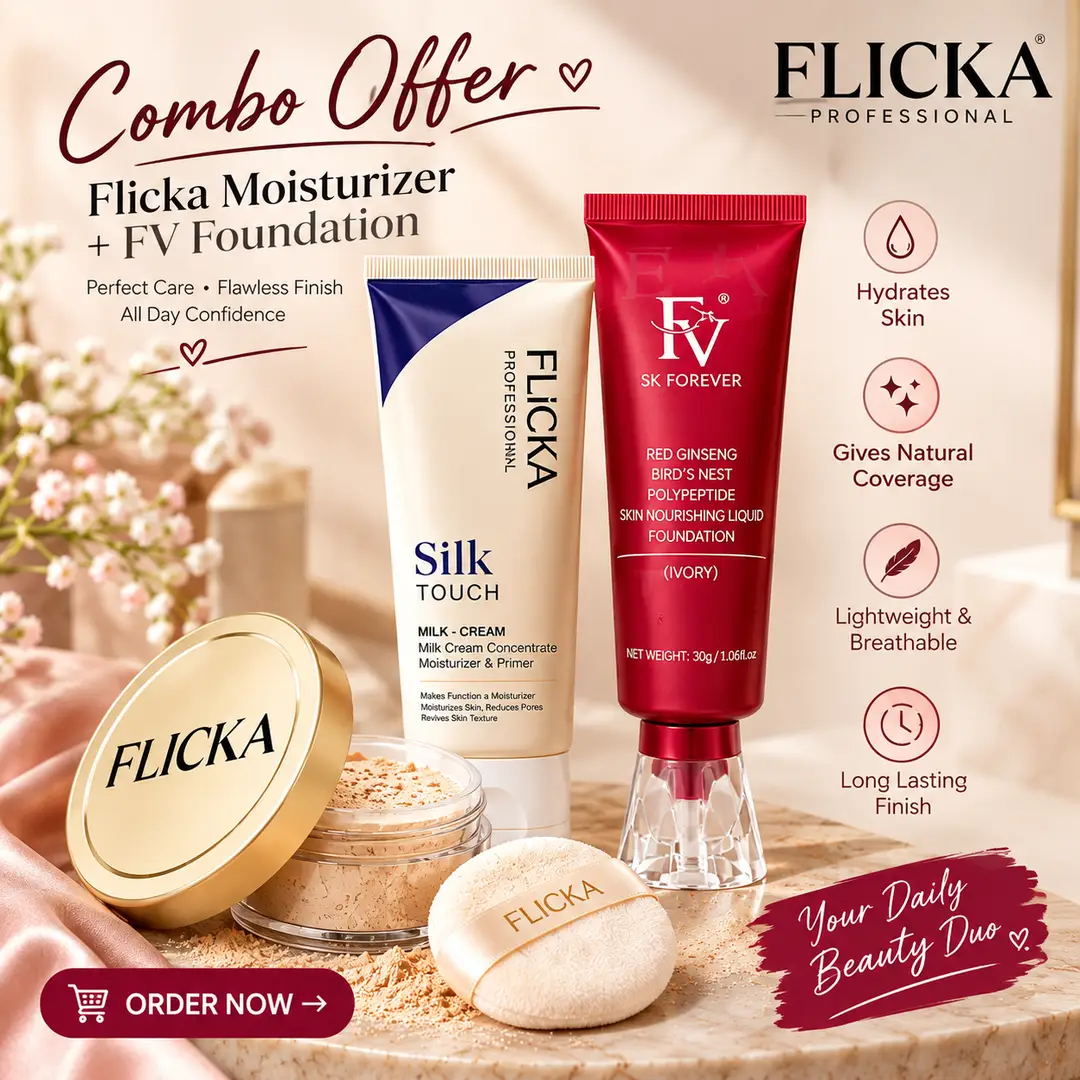Fv Foundation + Flicka Primer & Flicka Loose Powder Deal