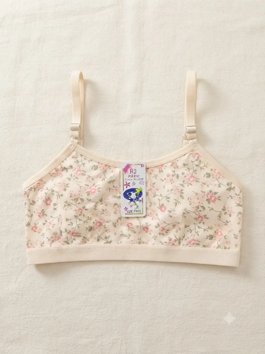 Summer Stuff Soft Printed Bra For Teenagers, Lightweight & Comfortable, 1 pc