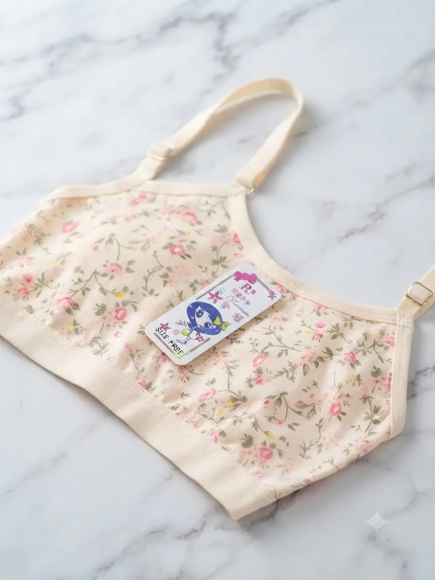 Summer Stuff Soft Printed Bra For Teenagers, Lightweight & Comfortable, 1 pc