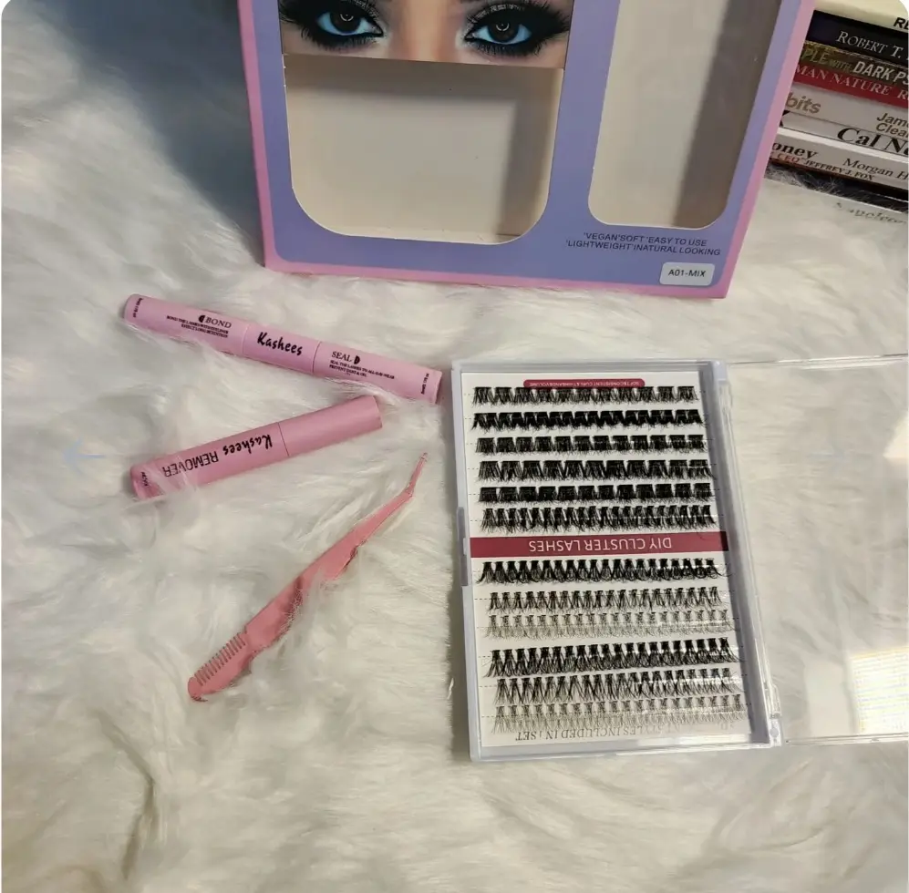 Kashees 4 In 1 Eyelash Kit , For Perfect Eyes Glam, 1 Kit