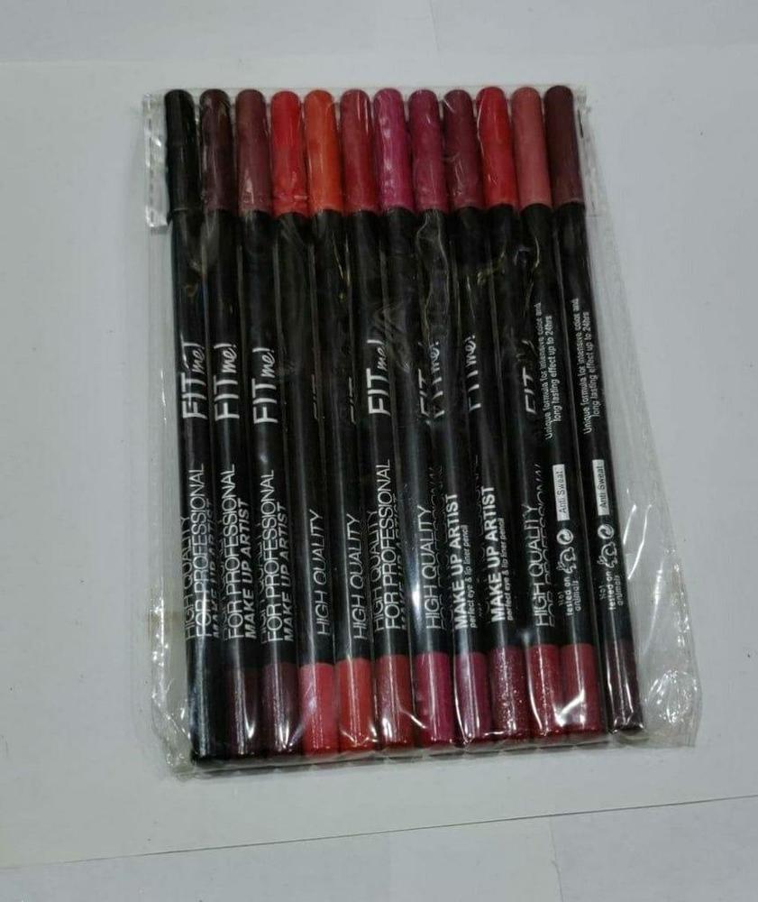High Pigment Lip Pencils 6 Shades Black Red Pakistan