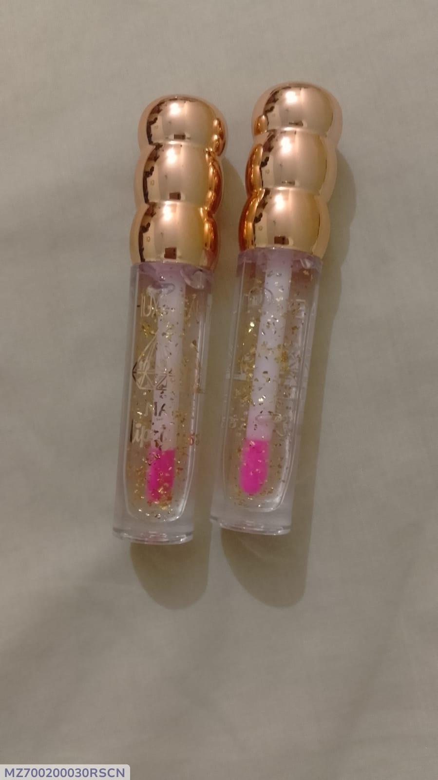 Color Changing Lip Oil with Rose-Gold Cap & Clear Glass