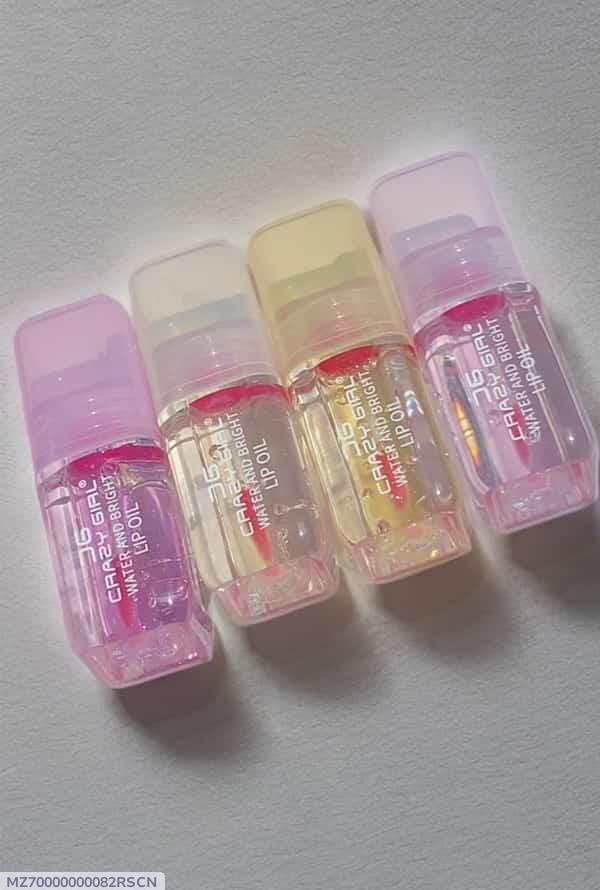 Crazy Girl Shiny Lip Oil Set of 4 Shades