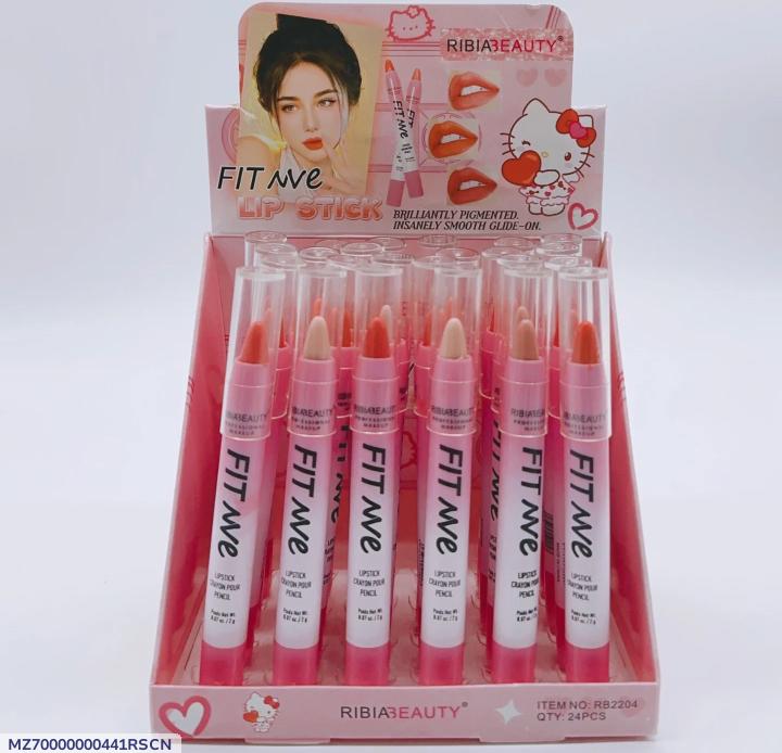 Velvet Glossy Lip Pencil Pink 6 Shades