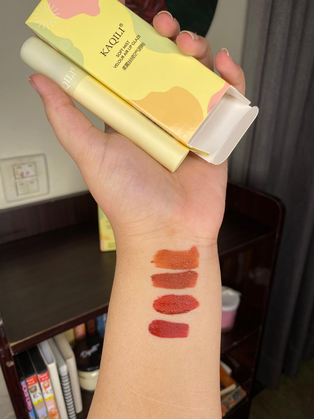 Kaqili Velvet Lip Gloss - 4 Shades, Long Lasting, Pakistani Makeup