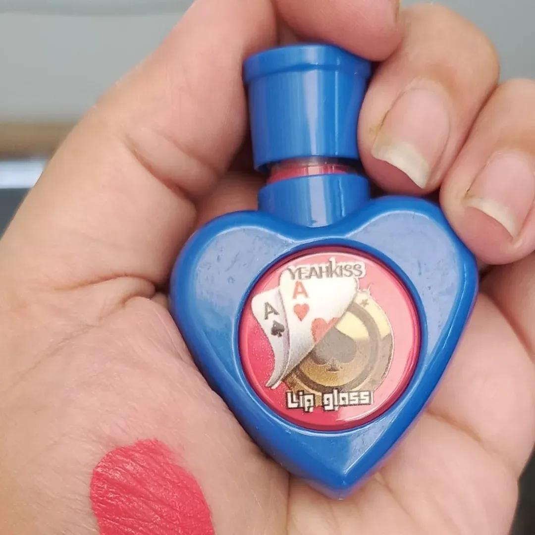 Heart Shaped Lip Gloss for Girls - Bold Color Lasting