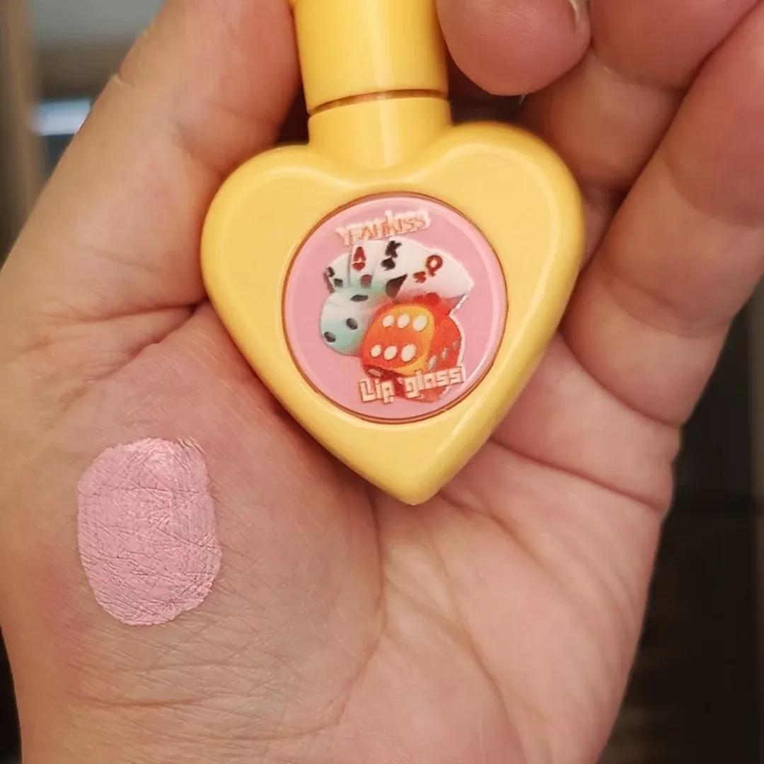 Heart Shaped Lip Gloss for Girls - Bold Color Lasting