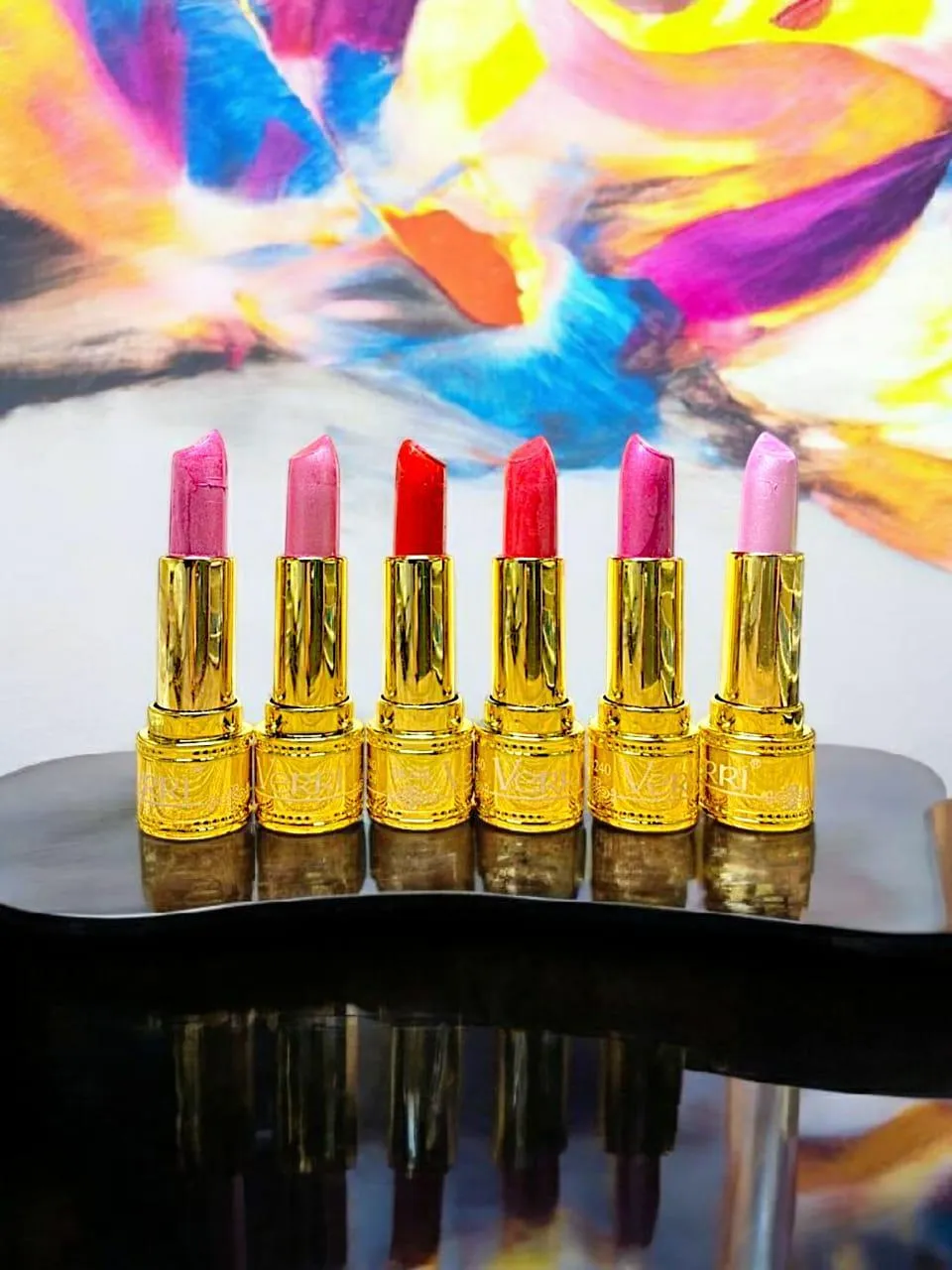 6 Pack High Pigment Lipsticks Gold Capped Pakistani Skin Tones