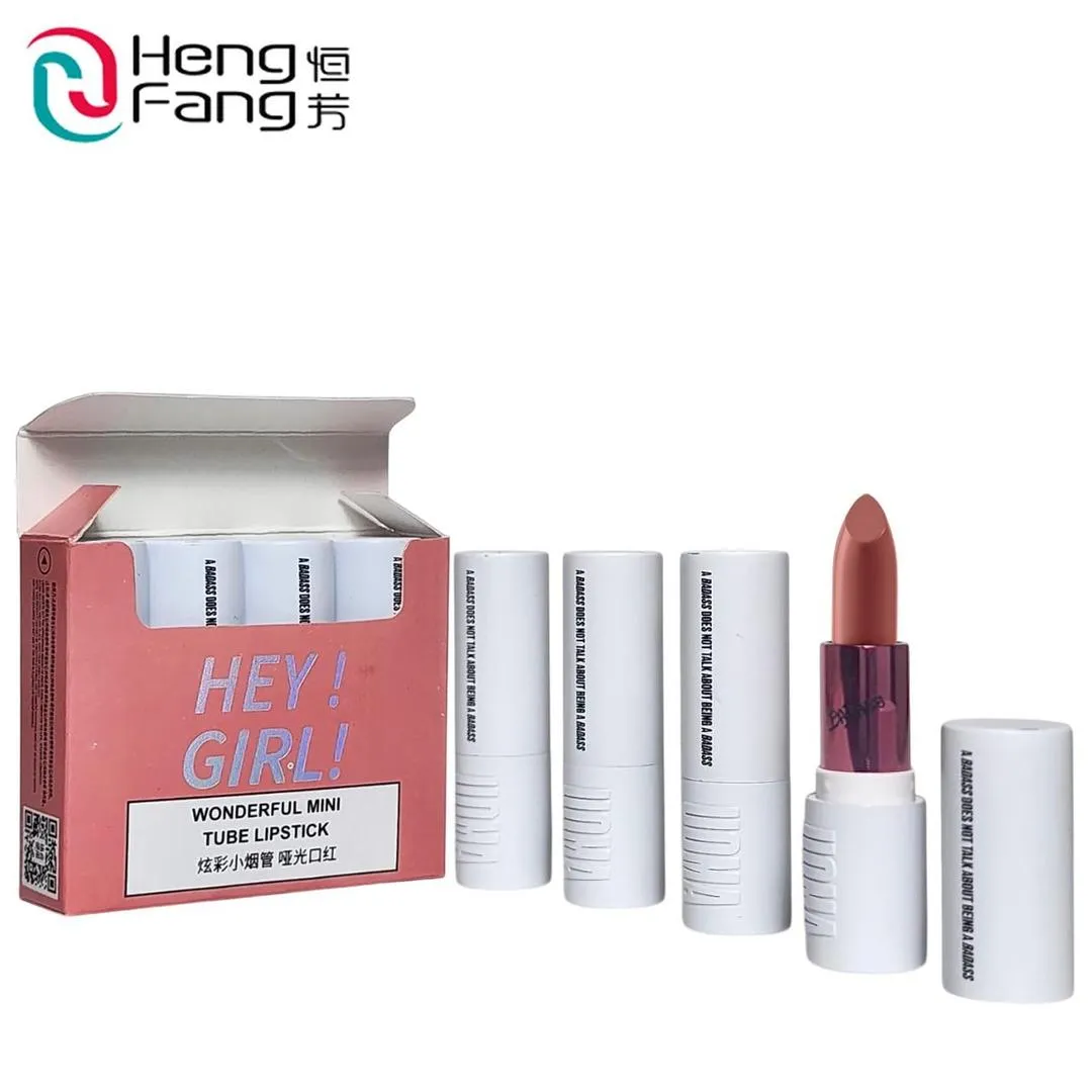 Heng Fang Mini Tube Lipstick Matte Long Lasting 4 Shades — Buy Online in Pakistan | Cash on Delivery