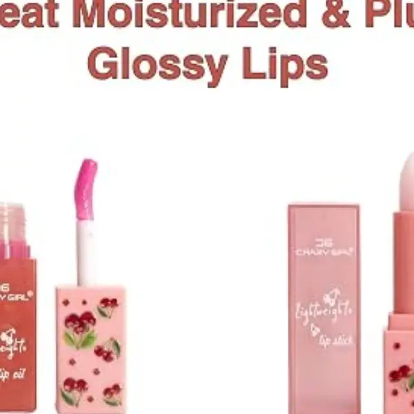 Crazy Girl 2 In 1 Glossy Finish Lip Balm & Lipstick, Shades Of Pink, 1 Set