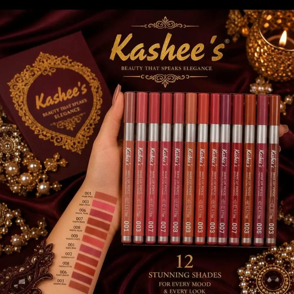 Kashees Creamy Texture High Pigmented Lip Pencils,6 Pcs