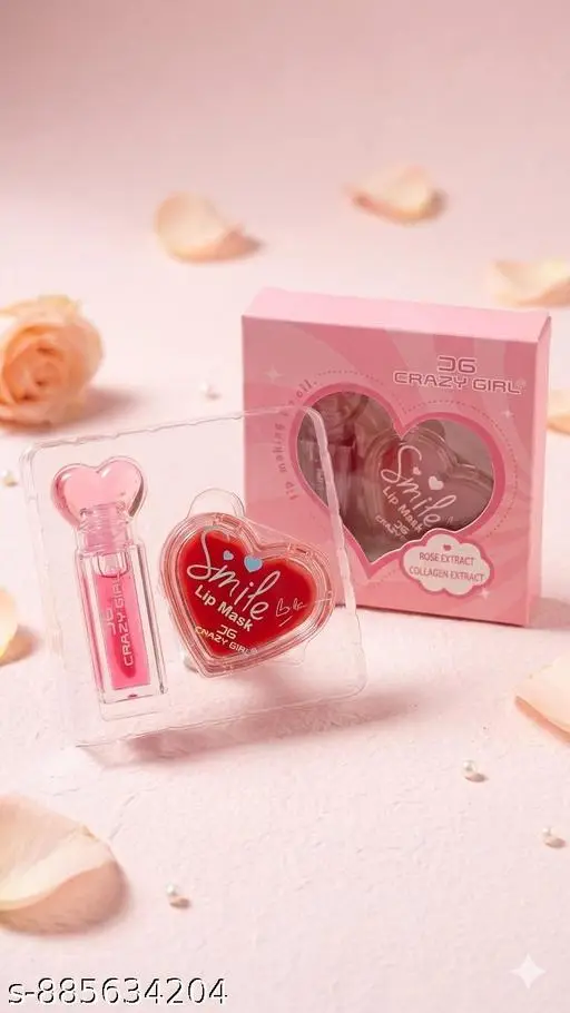Crazy Girl 2 In 1 Lip Mask & Lip Oil, 1 Pack