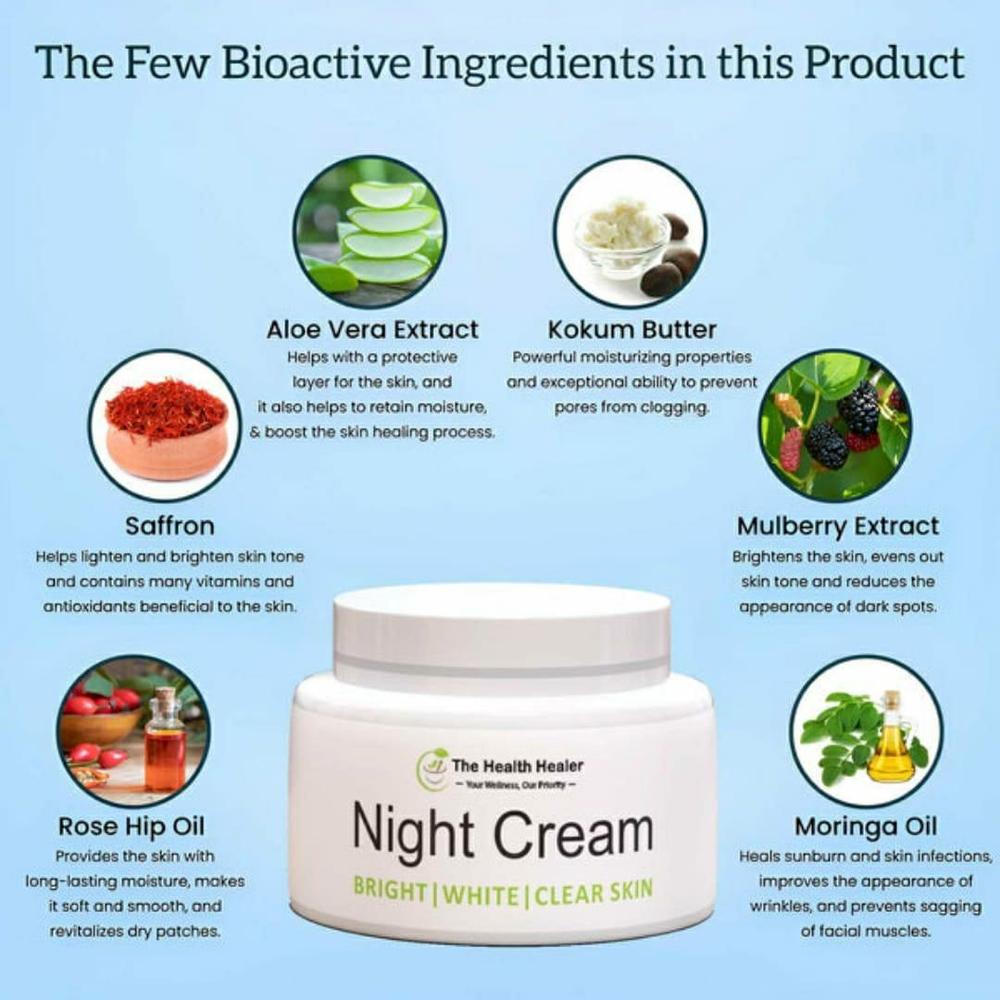 Premium Night Cream for Pakistani Skin - Brightening & Anti-Aging