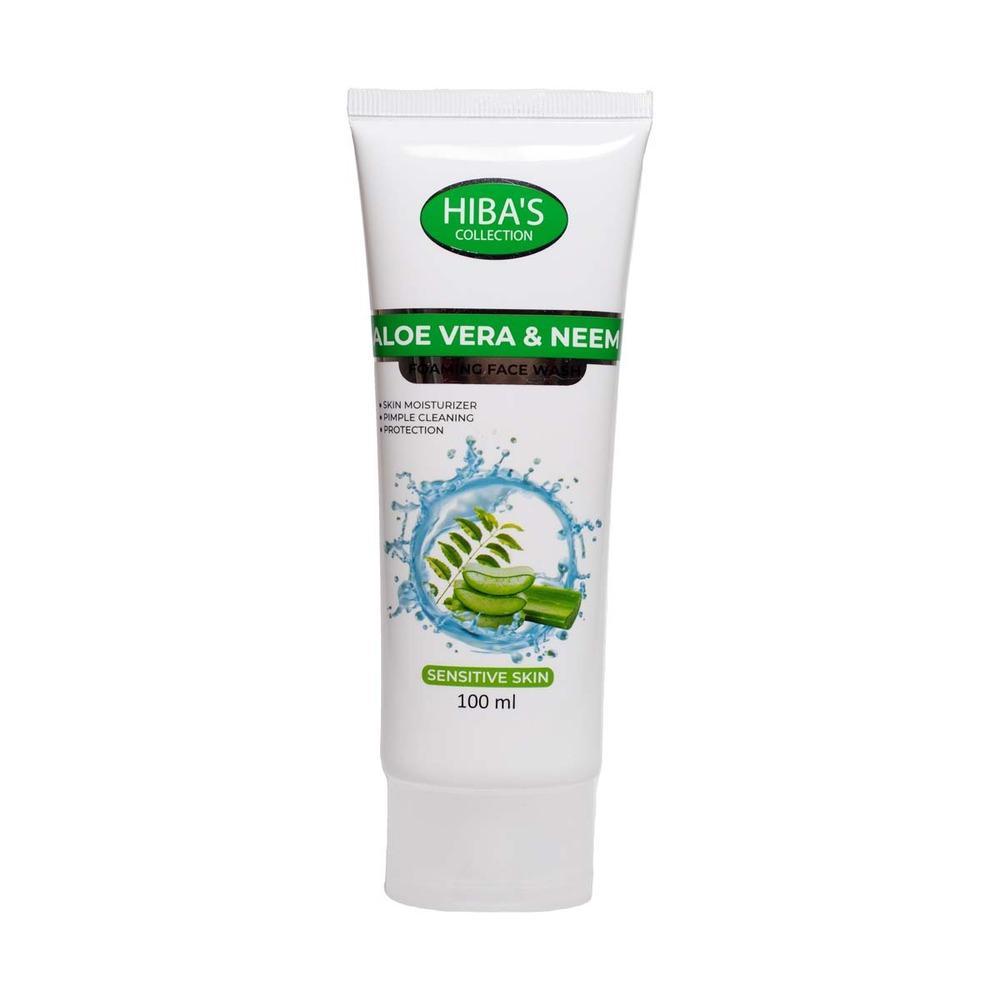 Hiba's Aloe Vera & Neem Foaming Face Wash 100ml Sensitive Skin