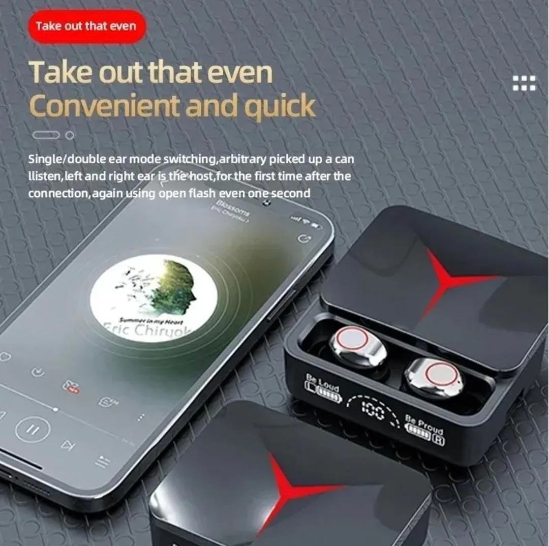 M90 Pro Earbuds Bluetooth 5.3 with Charging Case