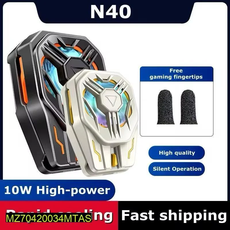 N40 10W Cooling Mobile Phone Radiator Black White