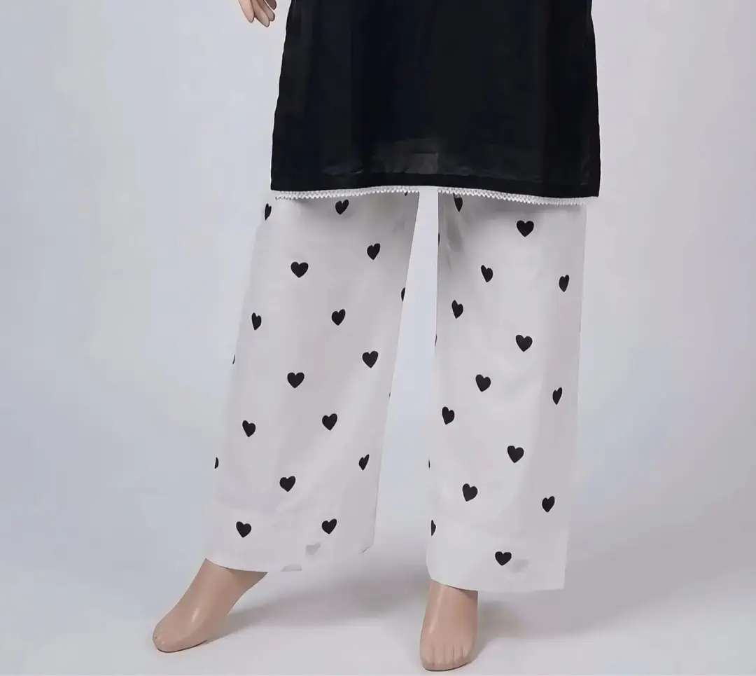 2 Pcs Women's Stitched Linen Printed Shirt And Trouser