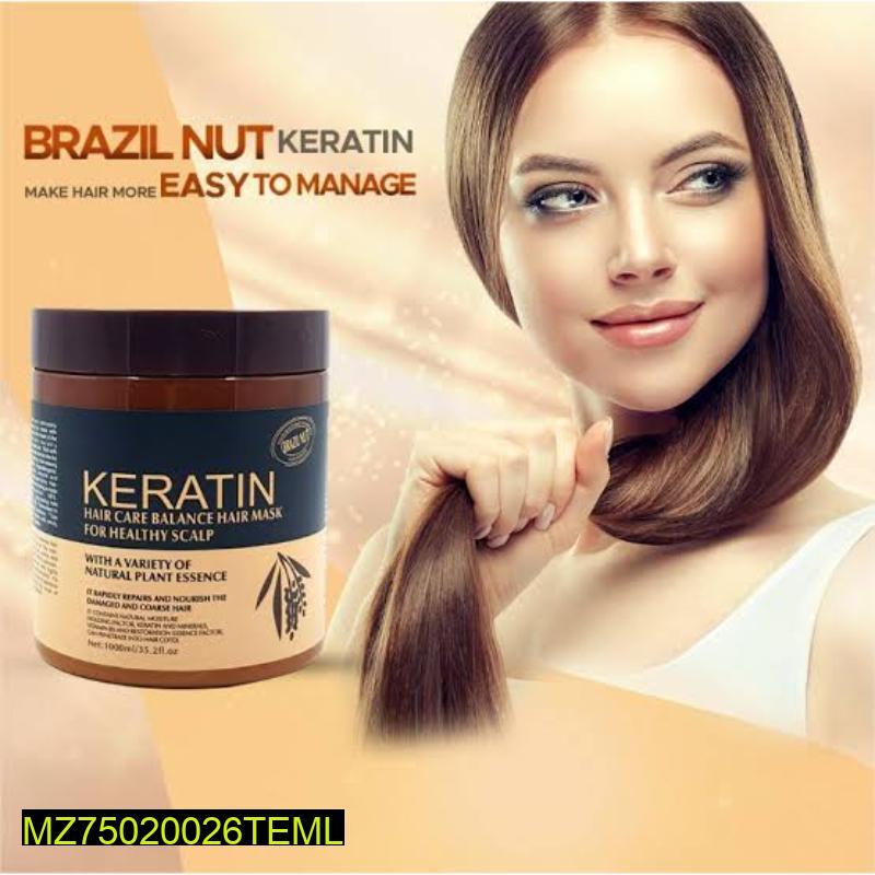 Brazil Nut Keratin Hair Mask for Frizzy Hair Repair