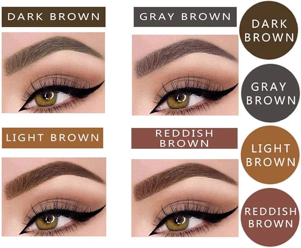 2 in 1 Eyebrow Pencil & Liner Dark Brown 24Hr
